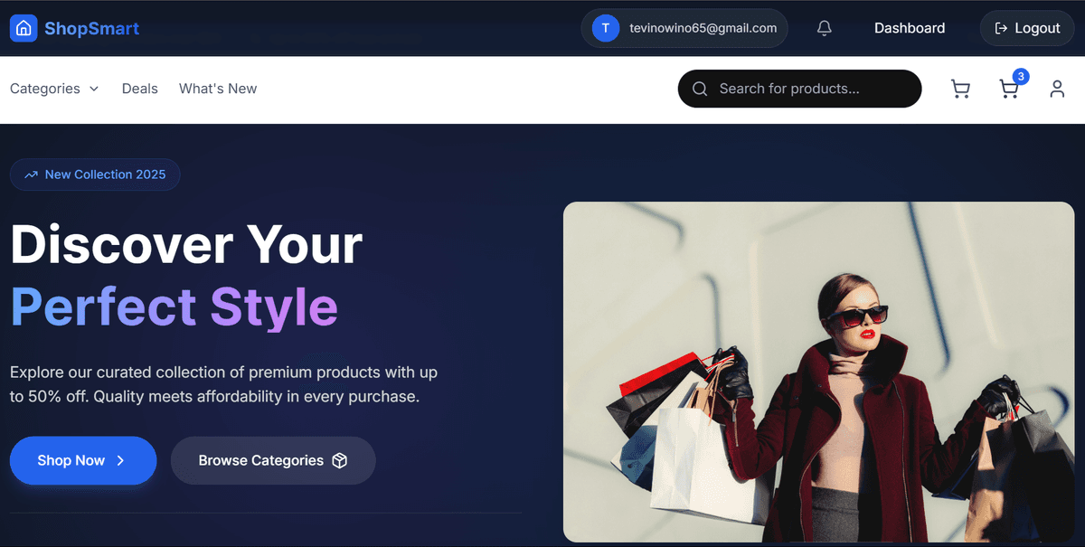 ShopSmart E-commerce App